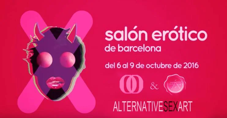 Cartel del Salón Erótico de Barcelona 2016, con Alternative Sex Art