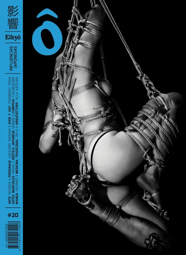 Portada del número 20 de la revista Eikyô, con fotografía de shibari de Tentesion