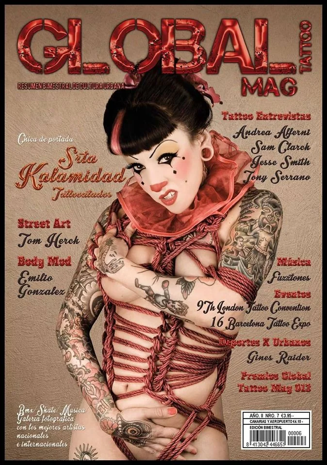 Portada de la revista Global Tattoo Mag, con fotografía de Tentesion